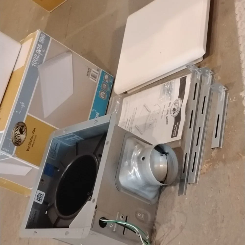 Modern Fan Vent for large room quiet and light no attic access needed trendy sof